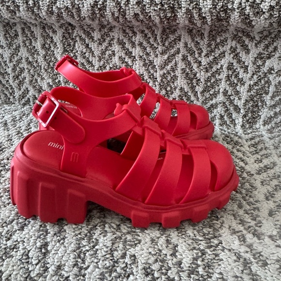 Mini Melissa Other - Mini Melissa Kids Chunky Red Sandals